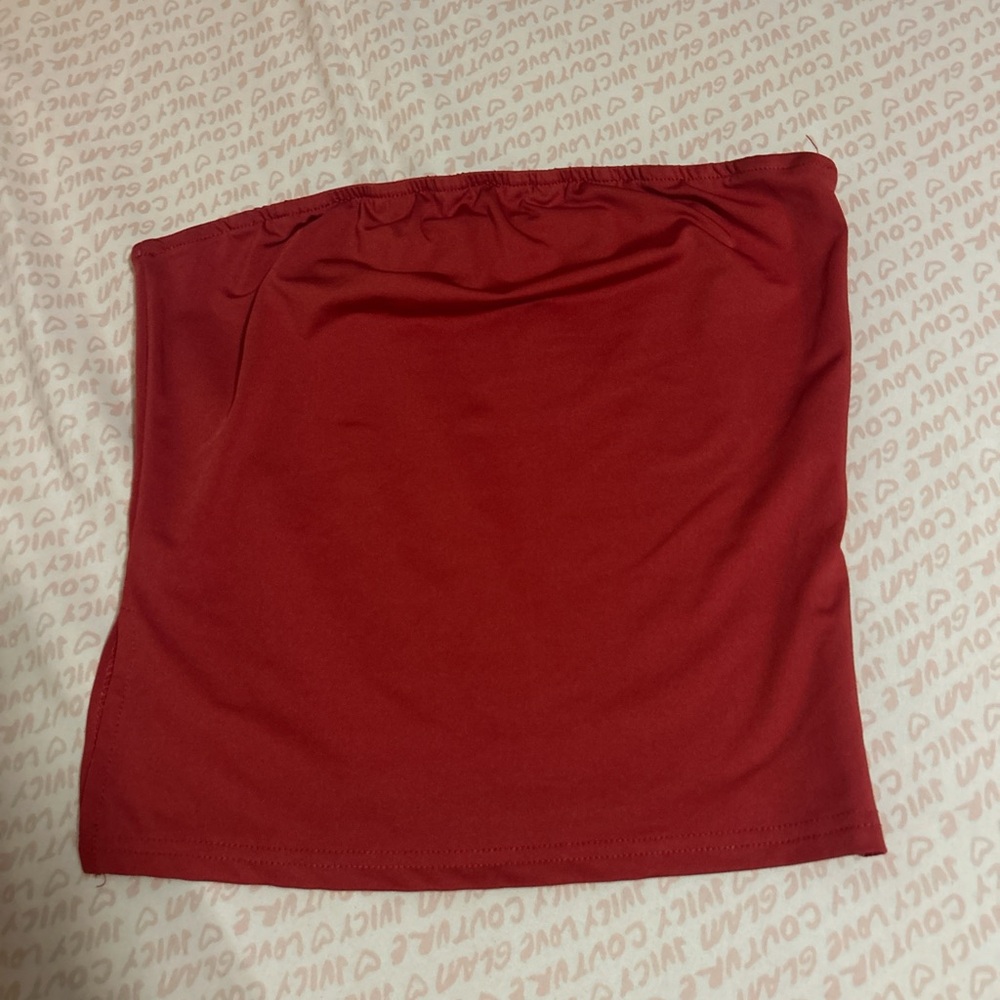 SHEIN Vibrant Red tube top